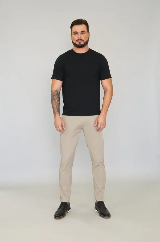 Calça Masculina Casual Khaki